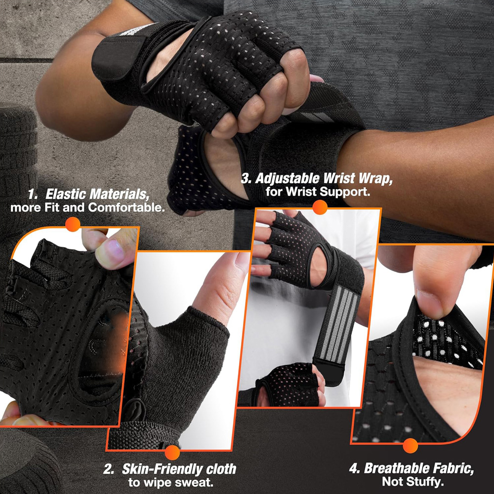Fitness Gloves with Wrist Supp - Crossfit Gear Men recension och pris