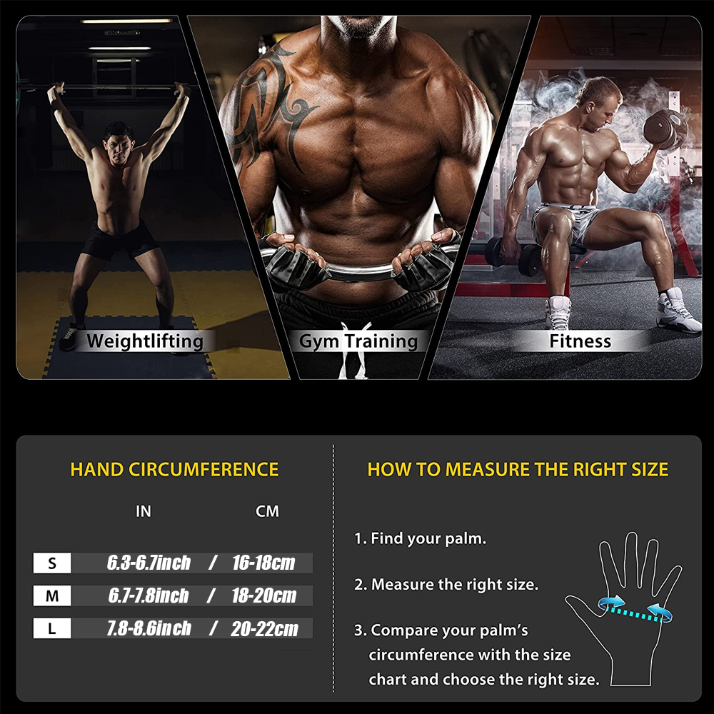 Fitness Gloves with Wrist Supp - Crossfit Gear Men recension och pris